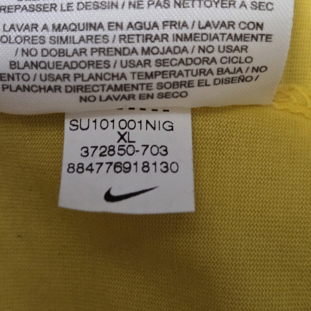 Nike Dri-Fit Kobe Bryant Interview Yellow T-shirt Men's Size XL - Picture 6 of 7